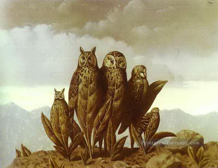 恐怖の仲間たち 1942年 ルネ・マグリット油絵